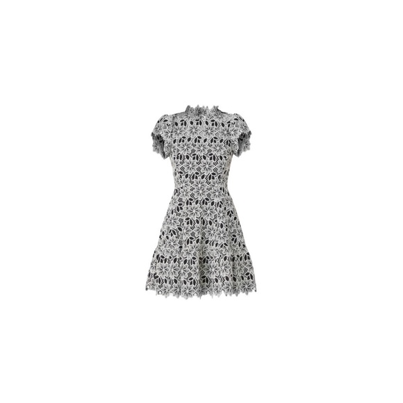 Shoshanna Women’s Maggie Floral-Embroidered Fit & Flare Mini-Dress BNWT Size 8 - Picture 1 of 8